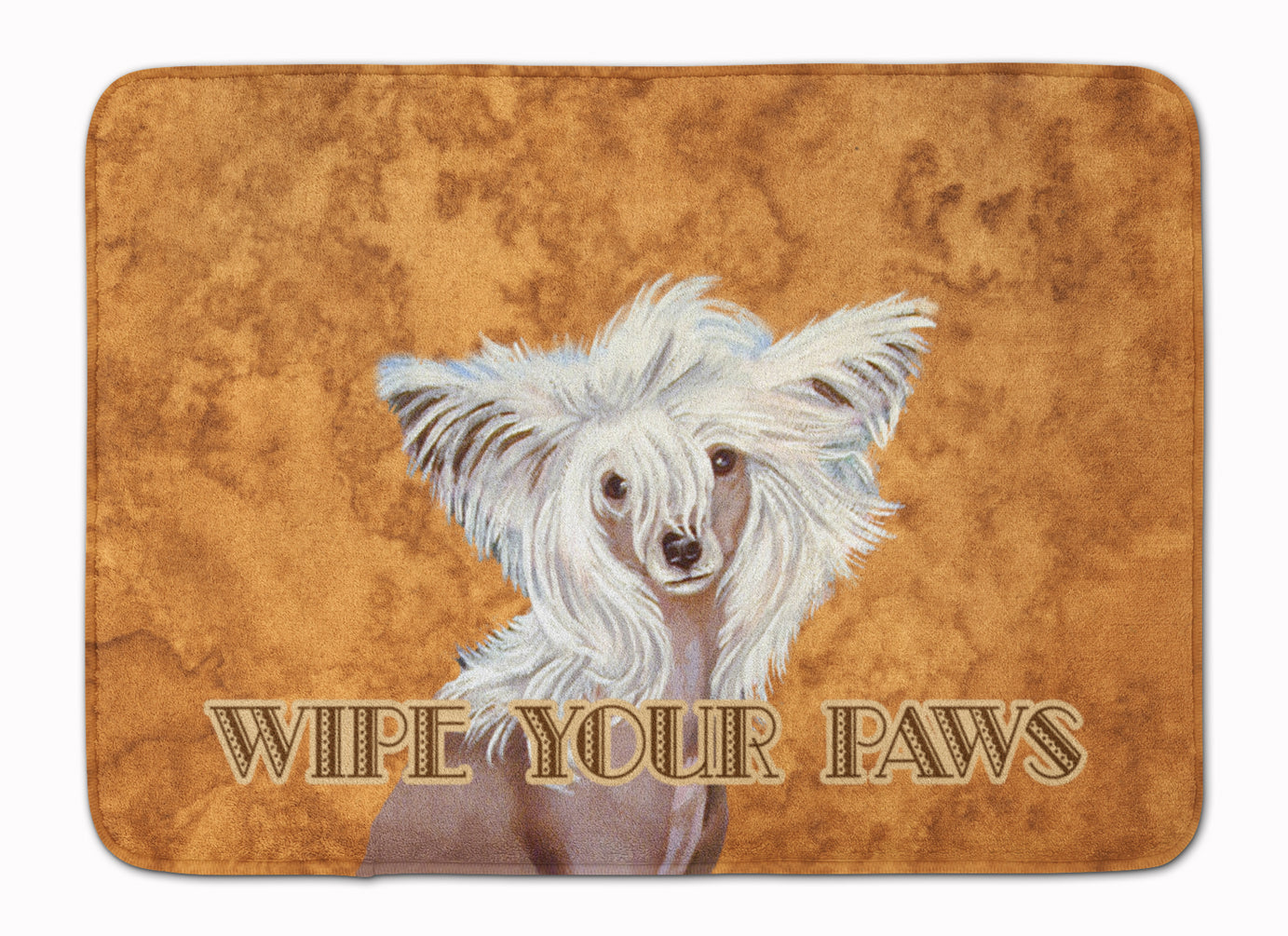 Chinese Crested Wipe your Paws Machine Washable Memory Foam Mat LH9459RUG - the-store.com