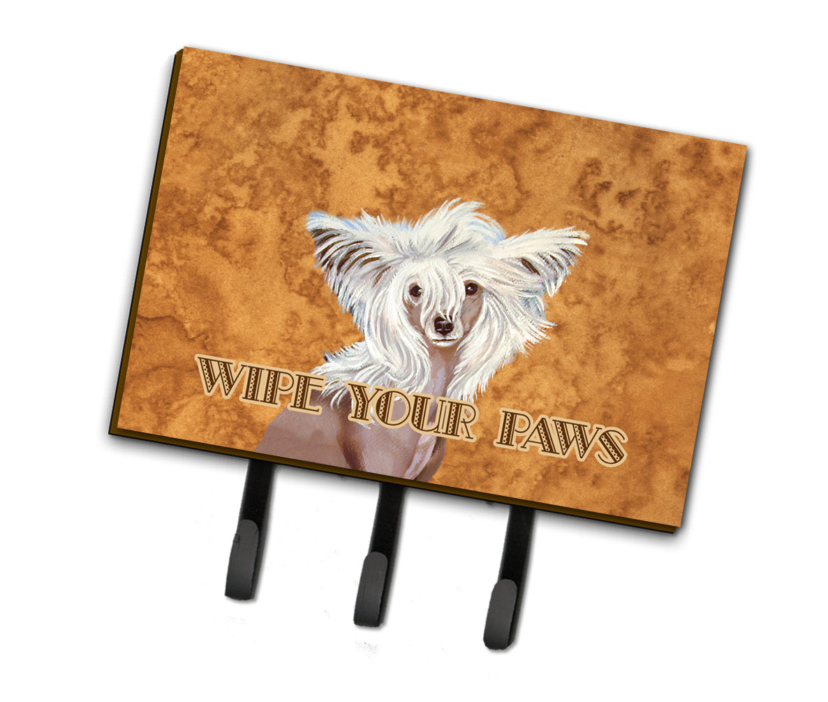 Chinese Crested Wipe your Paws Leash or Key Holder