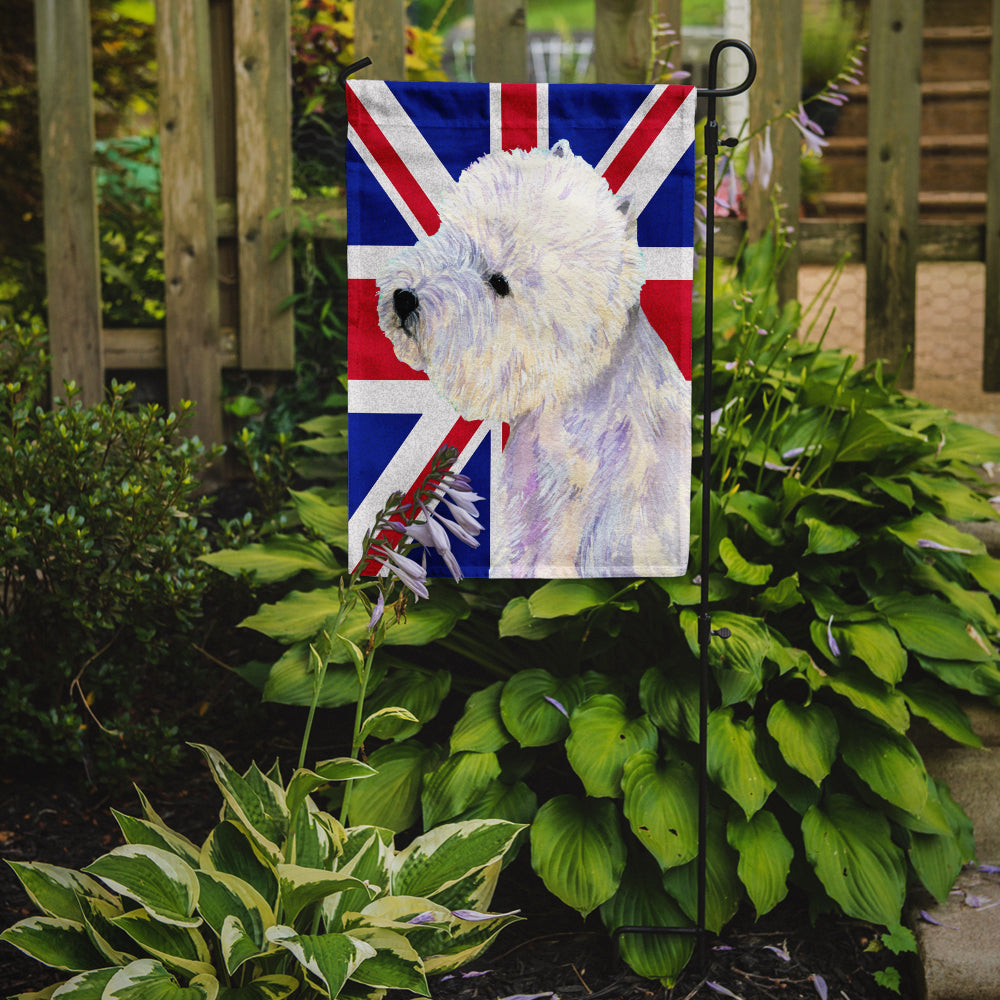 Westie with English Union Jack British Flag Flag Garden Size LH9467GF  the-store.com.