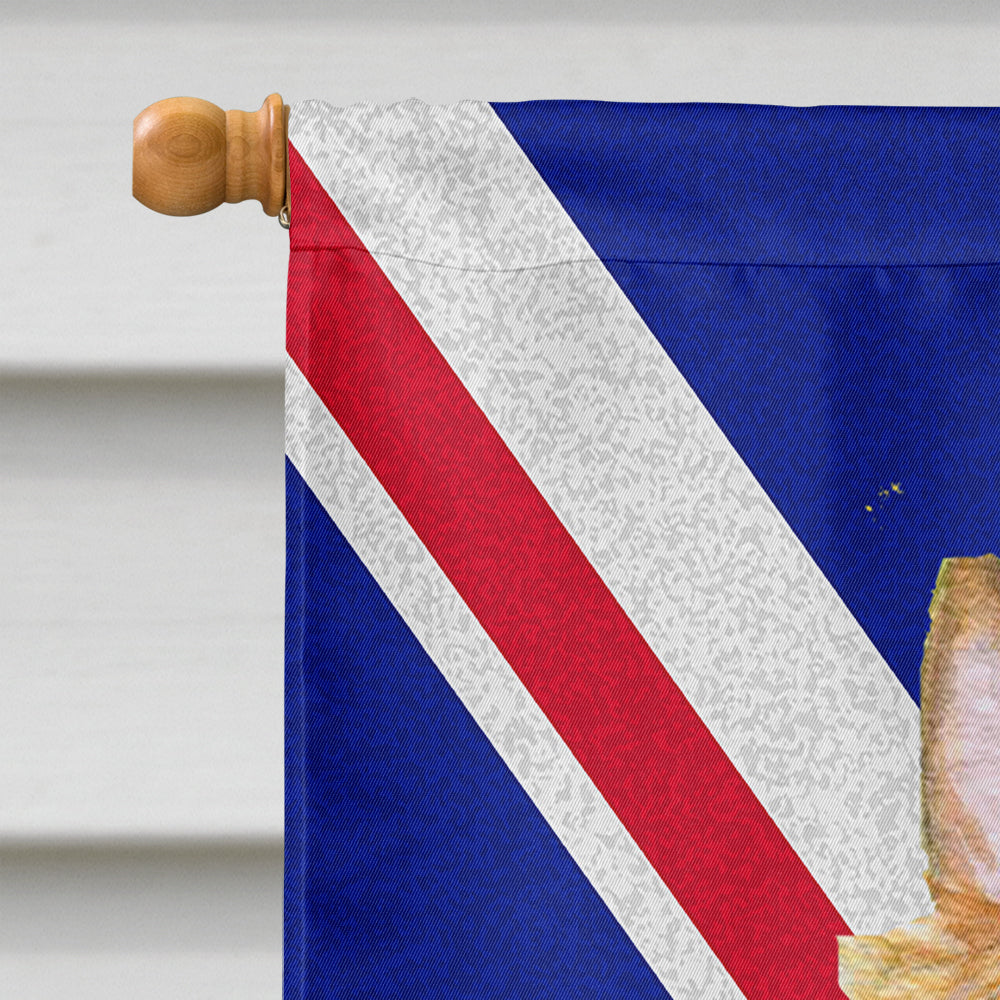 Silky Terrier with English Union Jack British Flag Flag Canvas House Size LH9468CHF