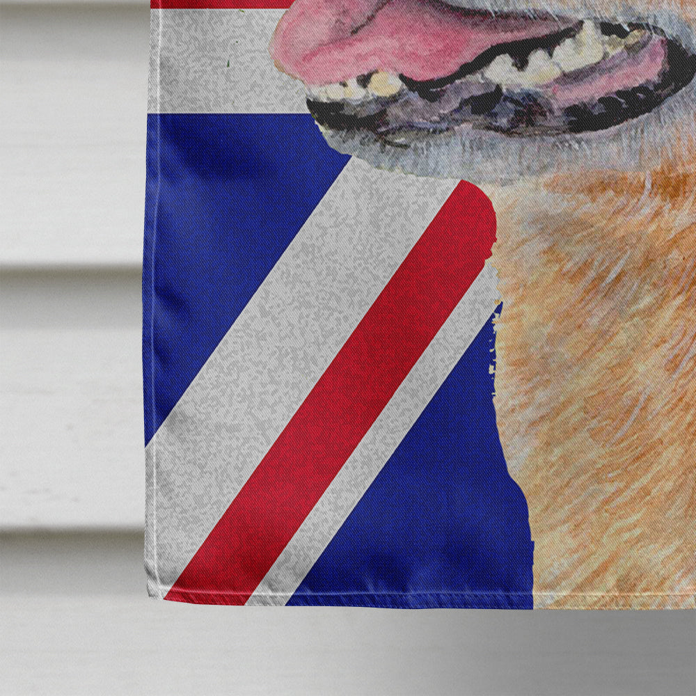 Australian Cattle Dog with English Union Jack British Flag Flag Canvas House Size LH9469CHF