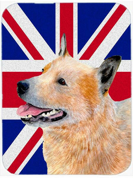 Australian Cattle Dog with English Union Jack British Flag Mouse Pad, Hot Pad or Trivet LH9469MP by Caroline&#39;s Treasures