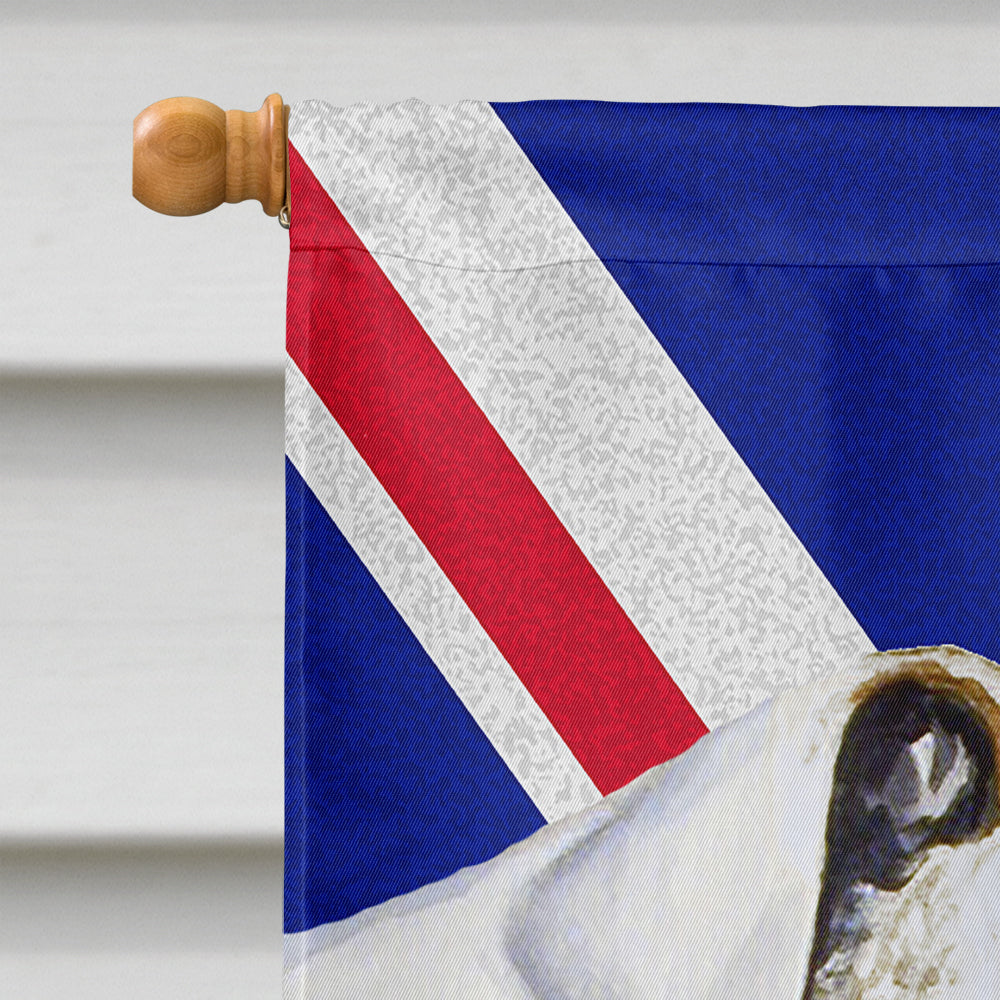 English Bulldog with English Union Jack British Flag Flag Canvas House Size LH9471CHF