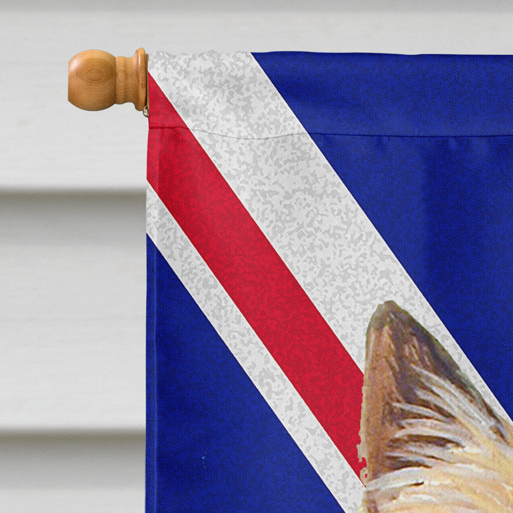 Cairn Terrier with English Union Jack British Flag Flag Canvas House Size LH9472CHF  the-store.com.