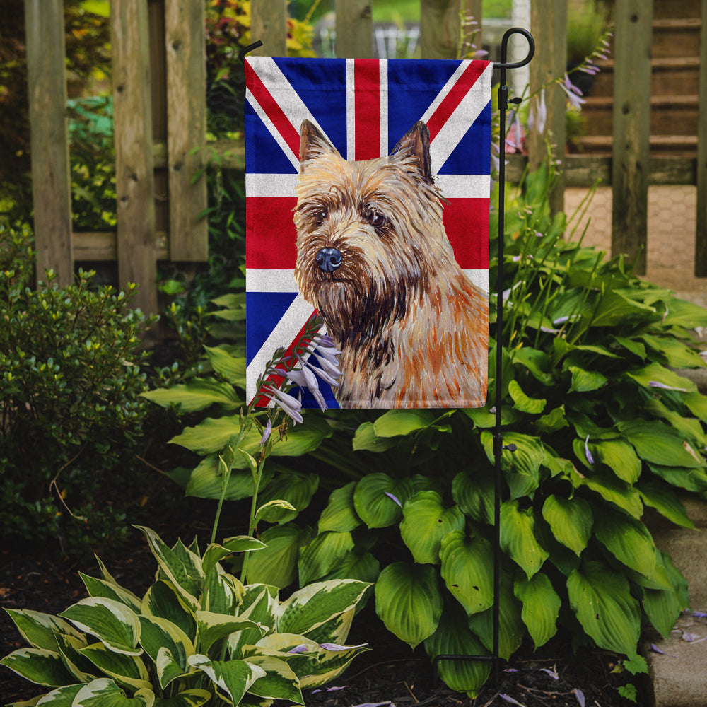Cairn Terrier with English Union Jack British Flag Flag Garden Size LH9472GF  the-store.com.