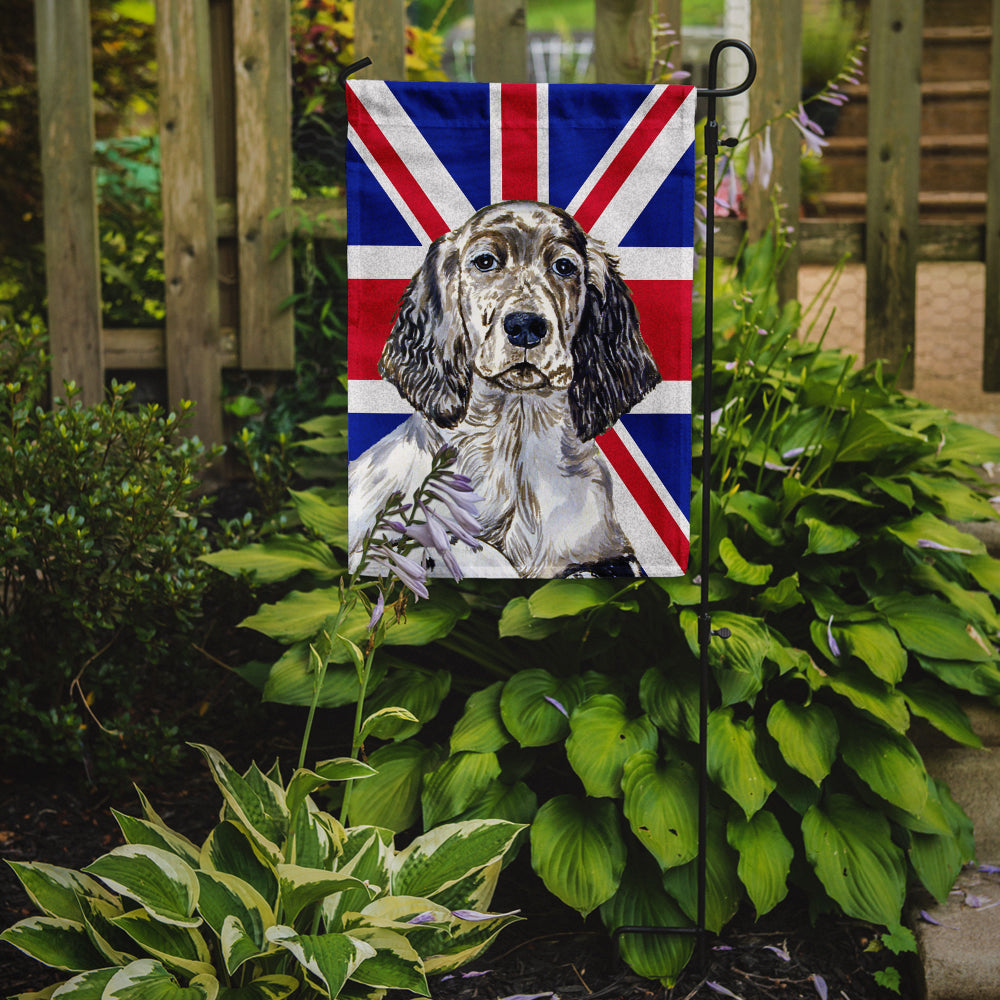 English Setter with English Union Jack British Flag Flag Garden Size LH9474GF