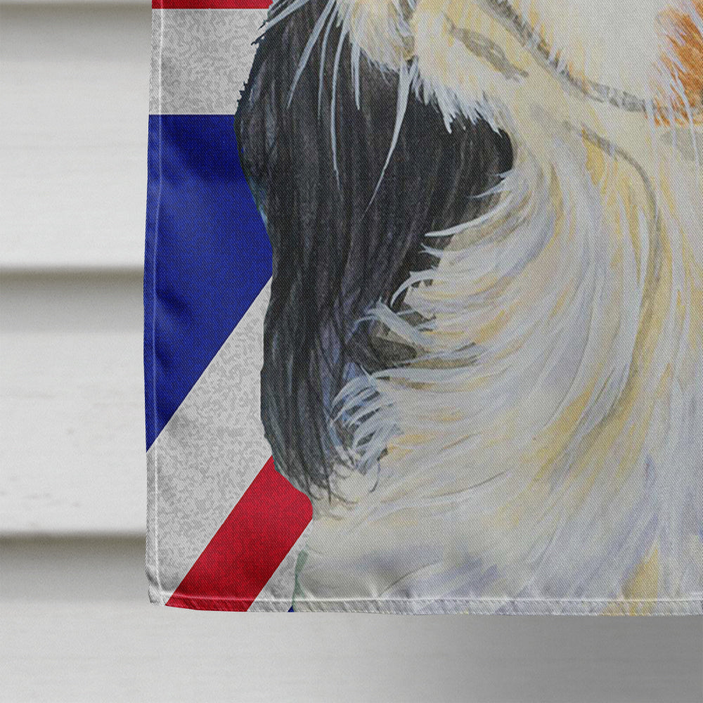 Cavalier Spaniel with English Union Jack British Flag Flag Canvas House Size LH9476CHF  the-store.com.