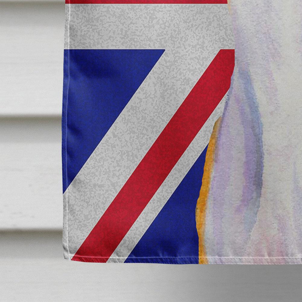 Whippet with English Union Jack British Flag Flag Canvas House Size LH9480CHF