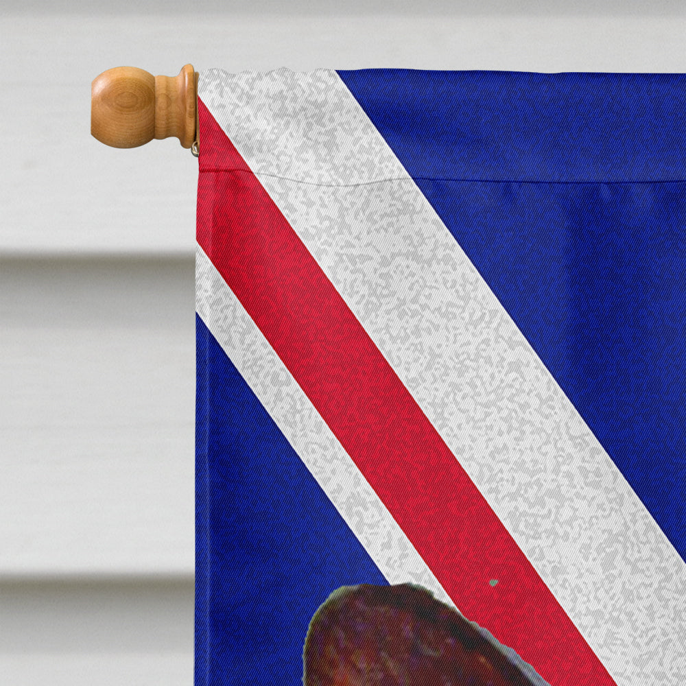Corgi with English Union Jack British Flag Flag Canvas House Size LH9485CHF