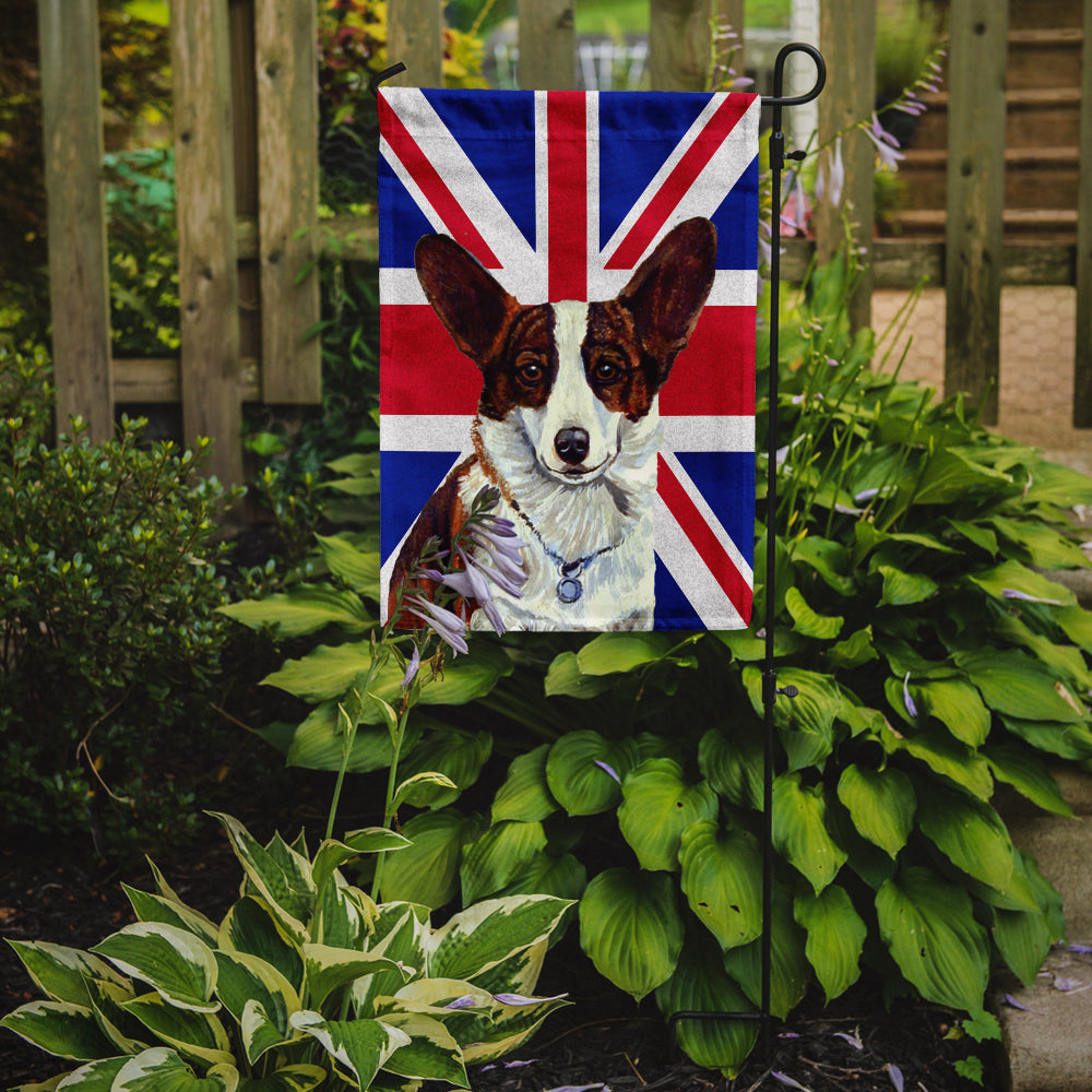 Corgi with English Union Jack British Flag Flag Garden Size LH9485GF