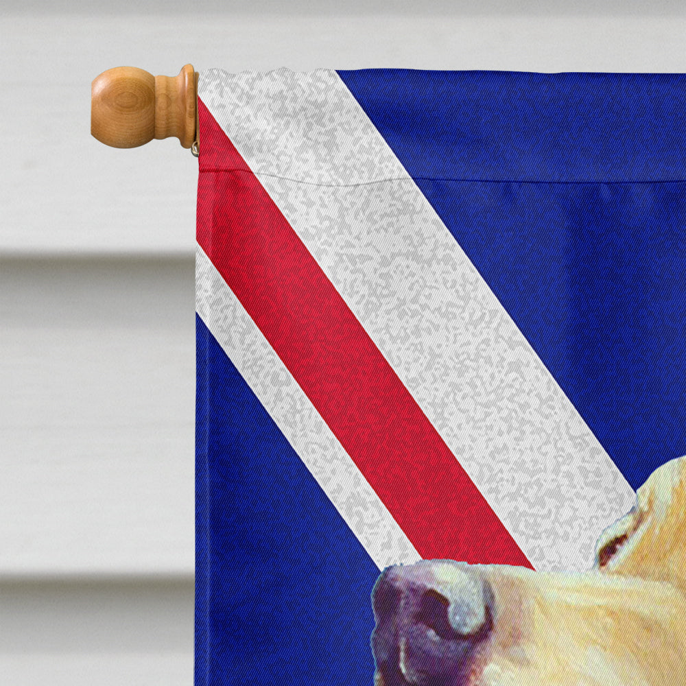 Labrador with English Union Jack British Flag Flag Canvas House Size LH9490CHF