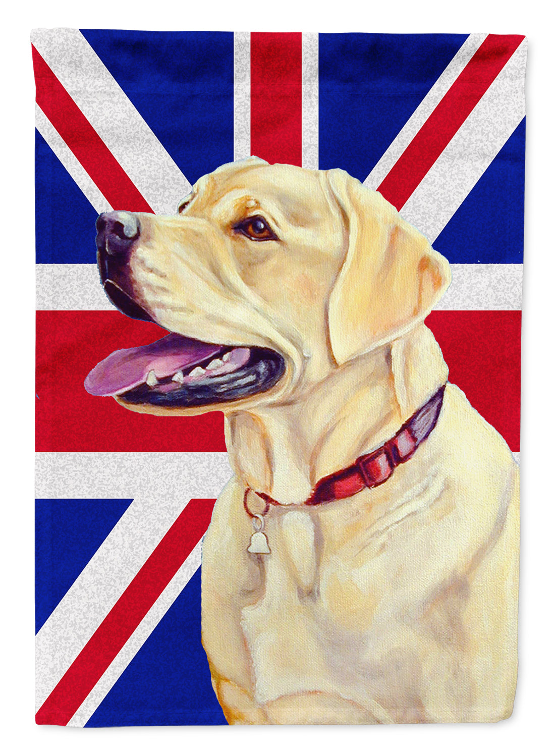 Labrador with English Union Jack British Flag Flag Garden Size LH9490GF
