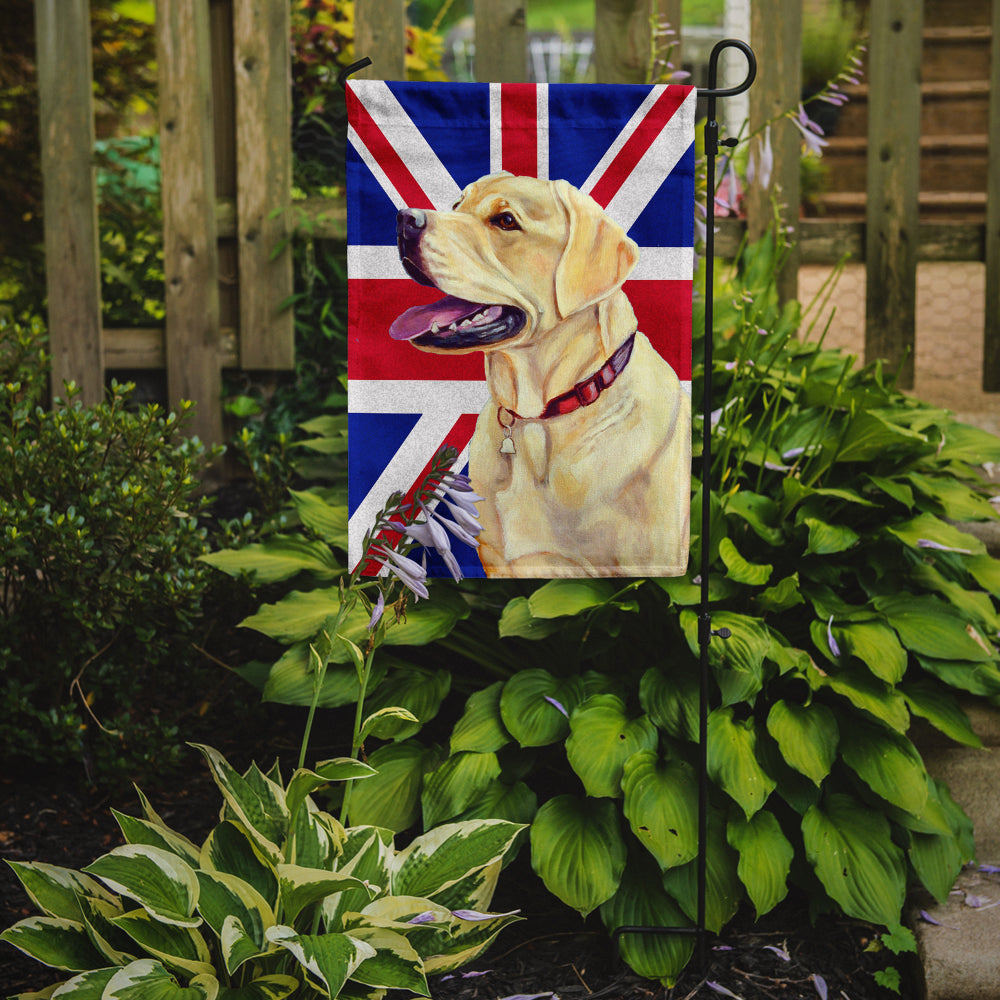 Labrador with English Union Jack British Flag Flag Garden Size LH9490GF  the-store.com.
