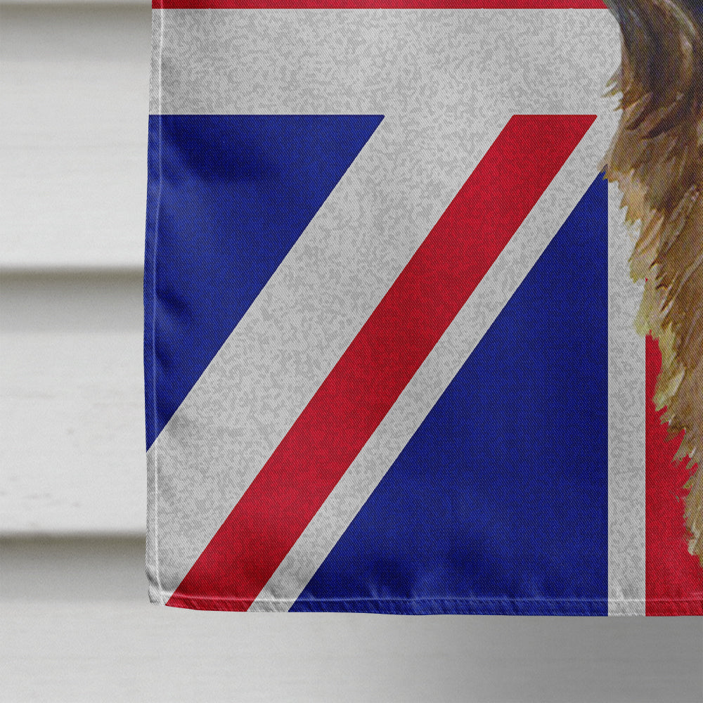 Leonberger with English Union Jack British Flag Flag Canvas House Size LH9500CHF  the-store.com.