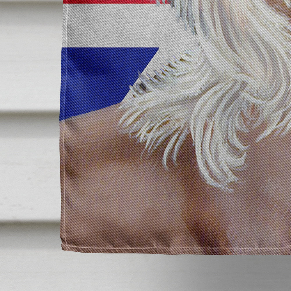 Chinese Crested with English Union Jack British Flag Flag Canvas House Size LH9501CHF  the-store.com.