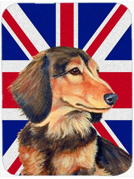 Dachshund with English Union Jack British Flag Mouse Pad, Hot Pad or Trivet LH9502MP by Caroline&#39;s Treasures