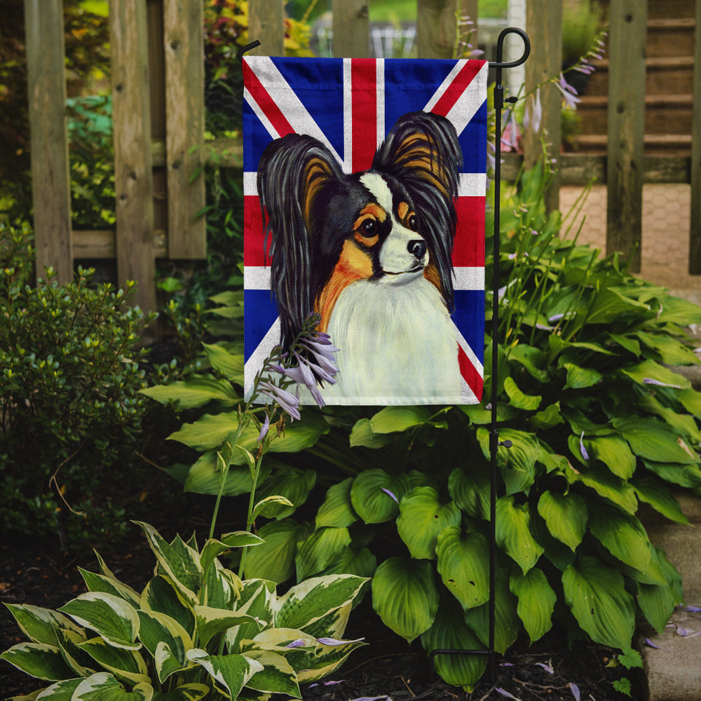 Papillon with English Union Jack British Flag Flag Garden Size LH9503GF