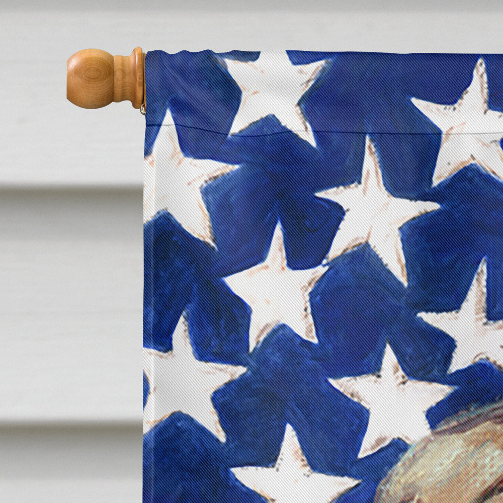 French Bulldog Frenchie USA Patriotic American Flag Flag Canvas House Size LH9545CHF  the-store.com.
