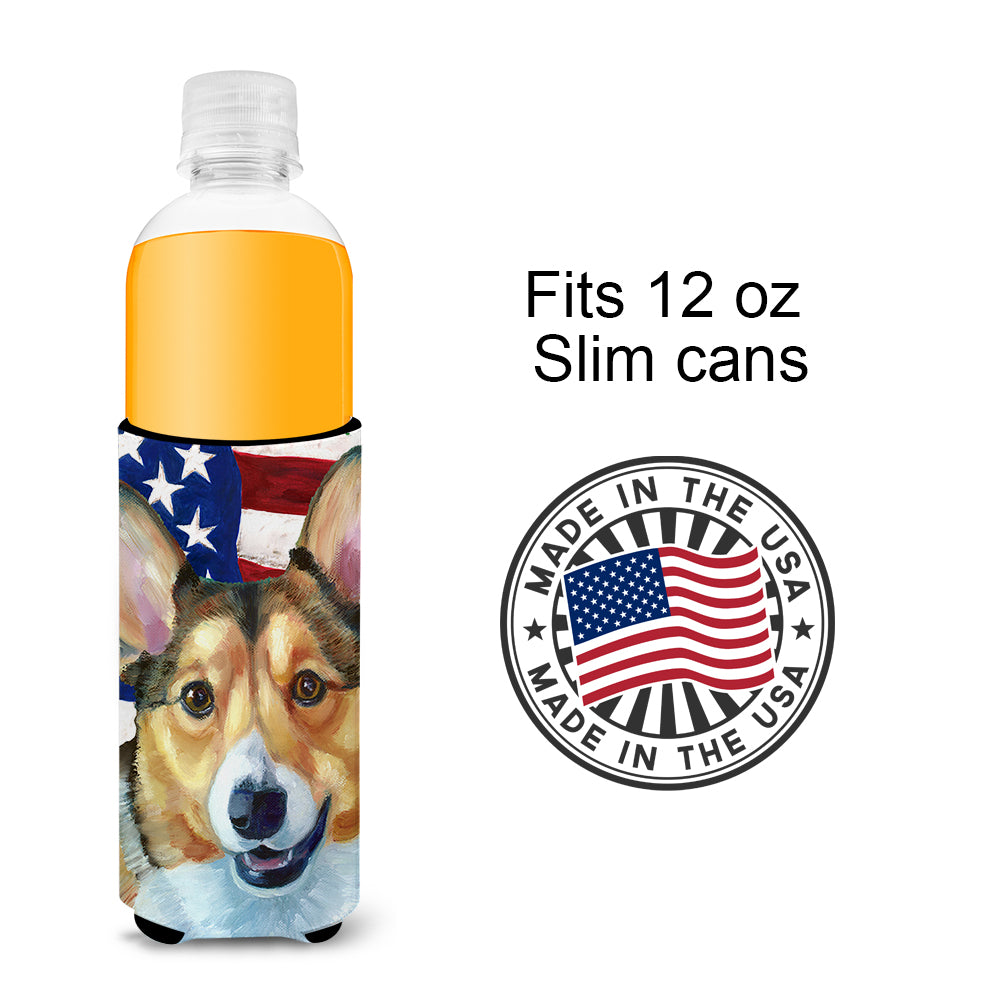 Corgi USA Patriotic American Flag Ultra Beverage Insulators for slim cans LH9546MUK  the-store.com.