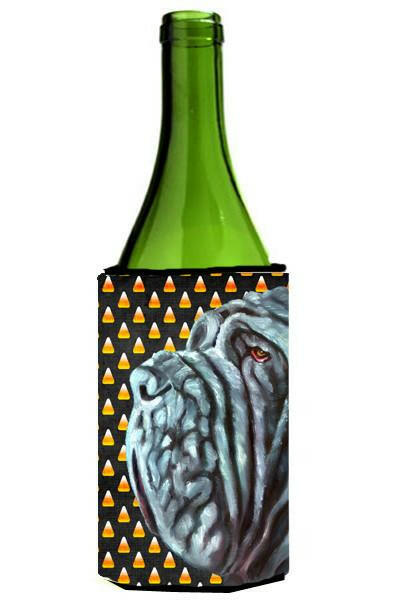 Neapolitan Mastiff Candy Corn Halloween Wine Bottle Beverage Insulator Hugger LH9547LITERK by Caroline&#39;s Treasures
