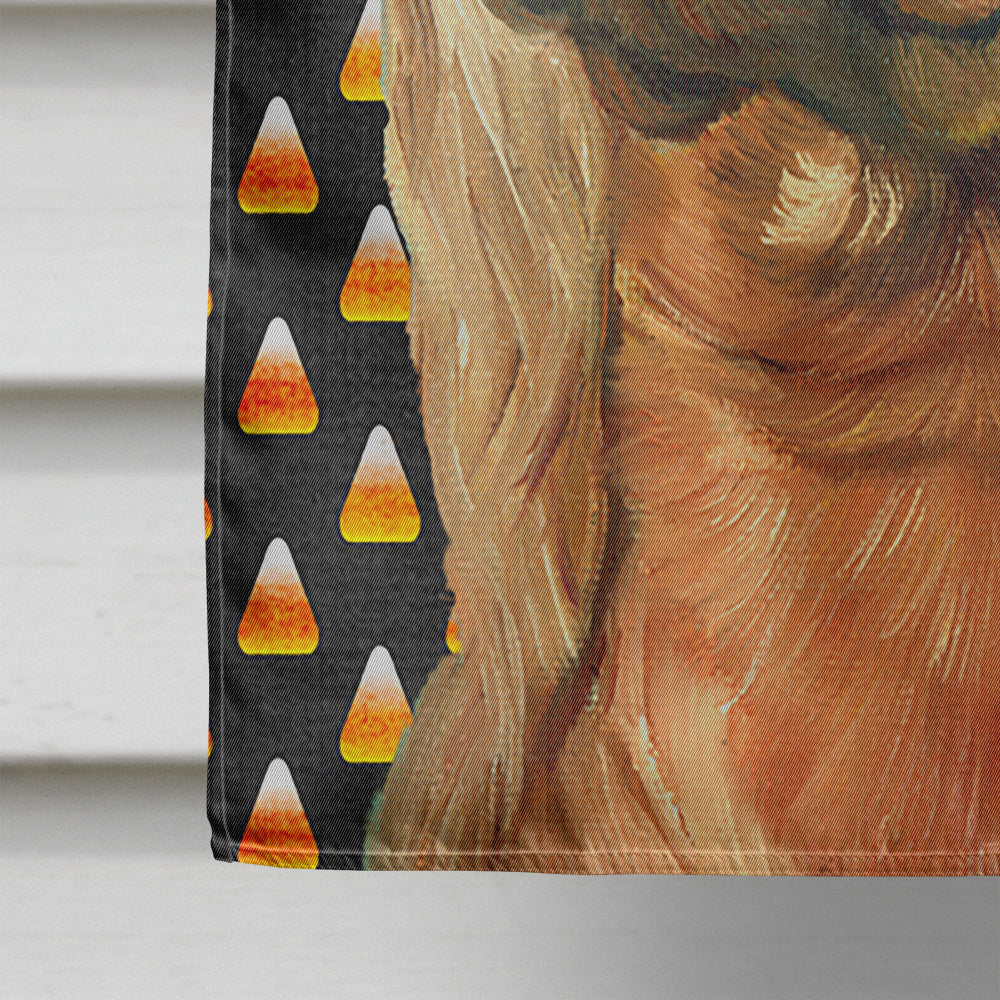 Irish Setter Candy Corn Halloween Flag Canvas House Size LH9548CHF  the-store.com.