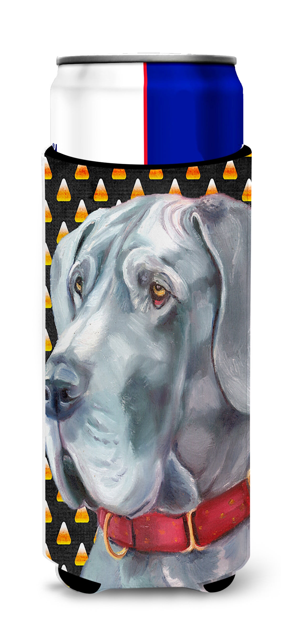 Great Dane Candy Corn Halloween Ultra Beverage Insulators for slim cans LH9549MUK  the-store.com.