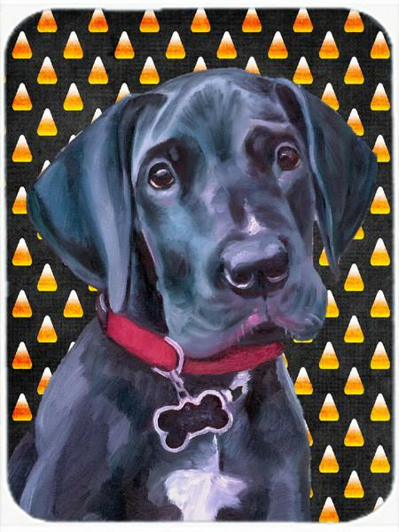Black Great Dane Puppy Candy Corn Halloween Mouse Pad, Hot Pad or Trivet LH9551MP by Caroline's Treasures