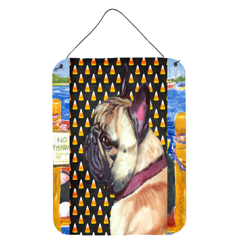 French Bulldog Frenchie Candy Corn Halloween Wall or Door Hanging Prints LH9552DS1216 by Caroline&#39;s Treasures