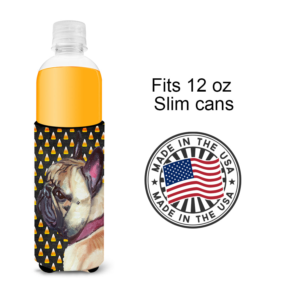 French Bulldog Frenchie Candy Corn Halloween Ultra Beverage Insulators for slim cans LH9552MUK  the-store.com.