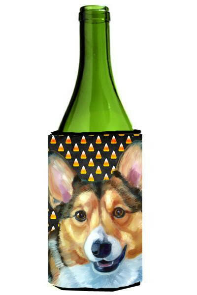 Corgi Candy Corn Halloween Wine Bottle Beverage Insulator Hugger LH9553LITERK by Caroline&#39;s Treasures