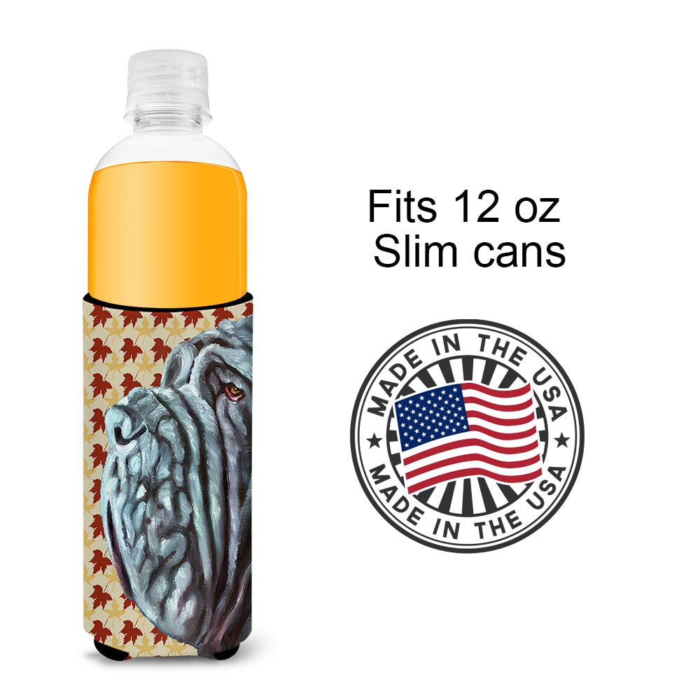 Neapolitan Mastiff Fall Leaves Ultra Beverage Insulators for slim cans LH9554MUK