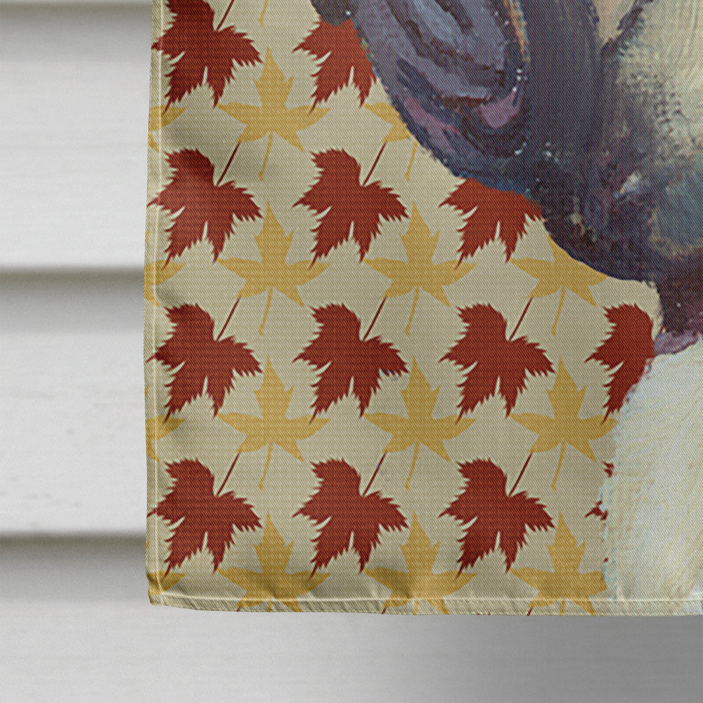 French Bulldog Frenchie Fall Leaves Flag Canvas House Size LH9559CHF