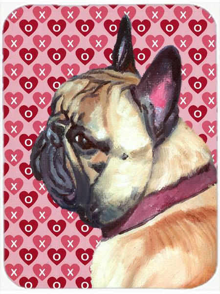 French Bulldog Frenchie Hearts Love and Valentine's Day Glass Cutting Board Large LH9566LCB by Caroline's Treasures