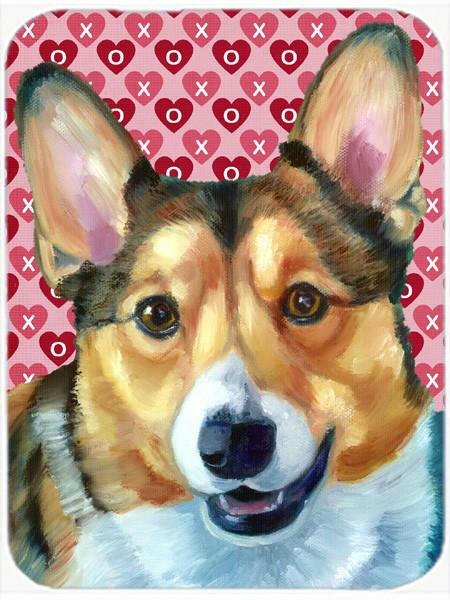 Corgi Hearts Love and Valentine&#39;s Day Glass Cutting Board Large LH9567LCB by Caroline&#39;s Treasures