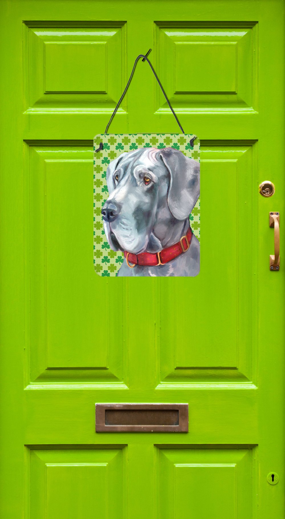 Great Dane St. Patrick's Day Shamrock Wall or Door Hanging Prints LH9570DS1216 by Caroline's Treasures