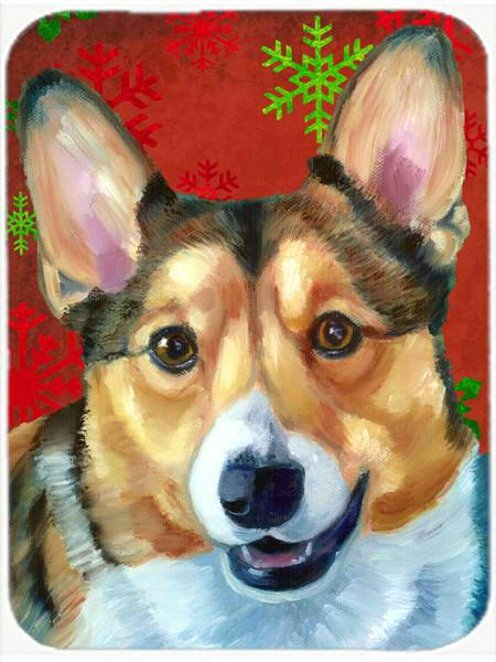 Corgi Red Snowflakes Holiday Christmas Mouse Pad, Hot Pad or Trivet LH9581MP by Caroline&#39;s Treasures