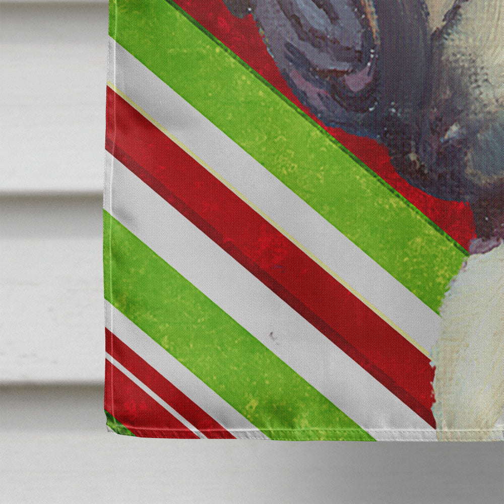 French Bulldog Frenchie Candy Cane Holiday Christmas Flag Canvas House Size LH9594CHF  the-store.com.