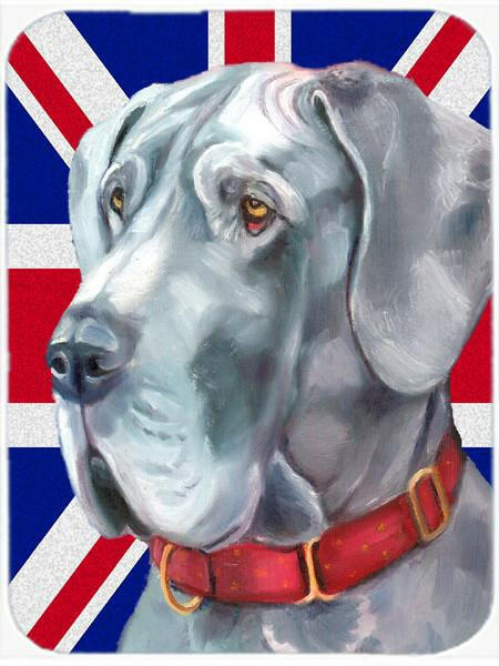 Great Dane with English Union Jack British Flag Mouse Pad, Hot Pad or Trivet LH9598MP by Caroline&#39;s Treasures