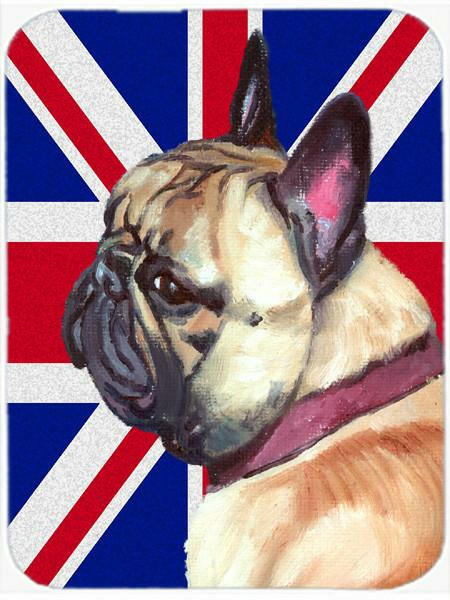French Bulldog Frenchie with English Union Jack British Flag Mouse Pad, Hot Pad or Trivet LH9601MP by Caroline&#39;s Treasures