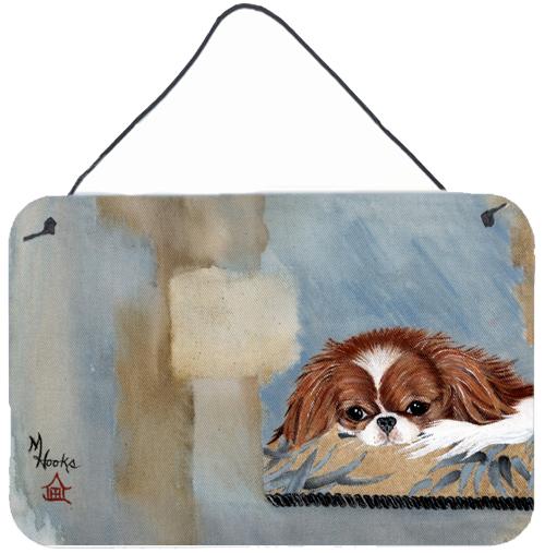 Japanese Chin Resting Wall or Door Hanging Prints MH1010DS812 by Caroline&#39;s Treasures