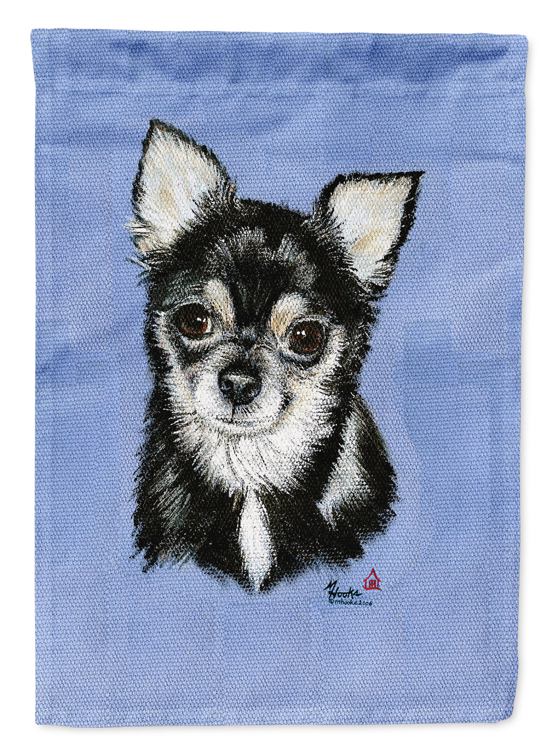 Chihuahua in blue Flag Garden Size MH1016GF.