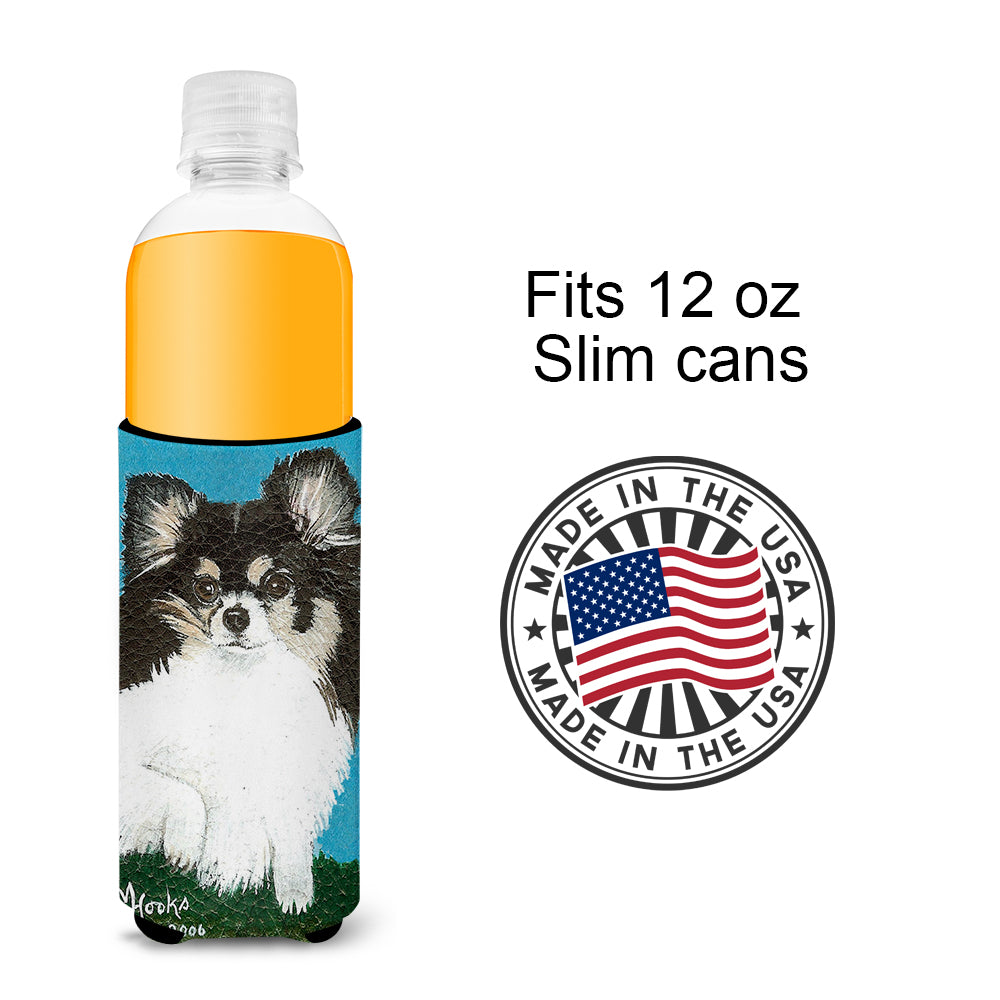 Chihuahua Cute Face Ultra Beverage Insulators for slim cans MH1022MUK  the-store.com.