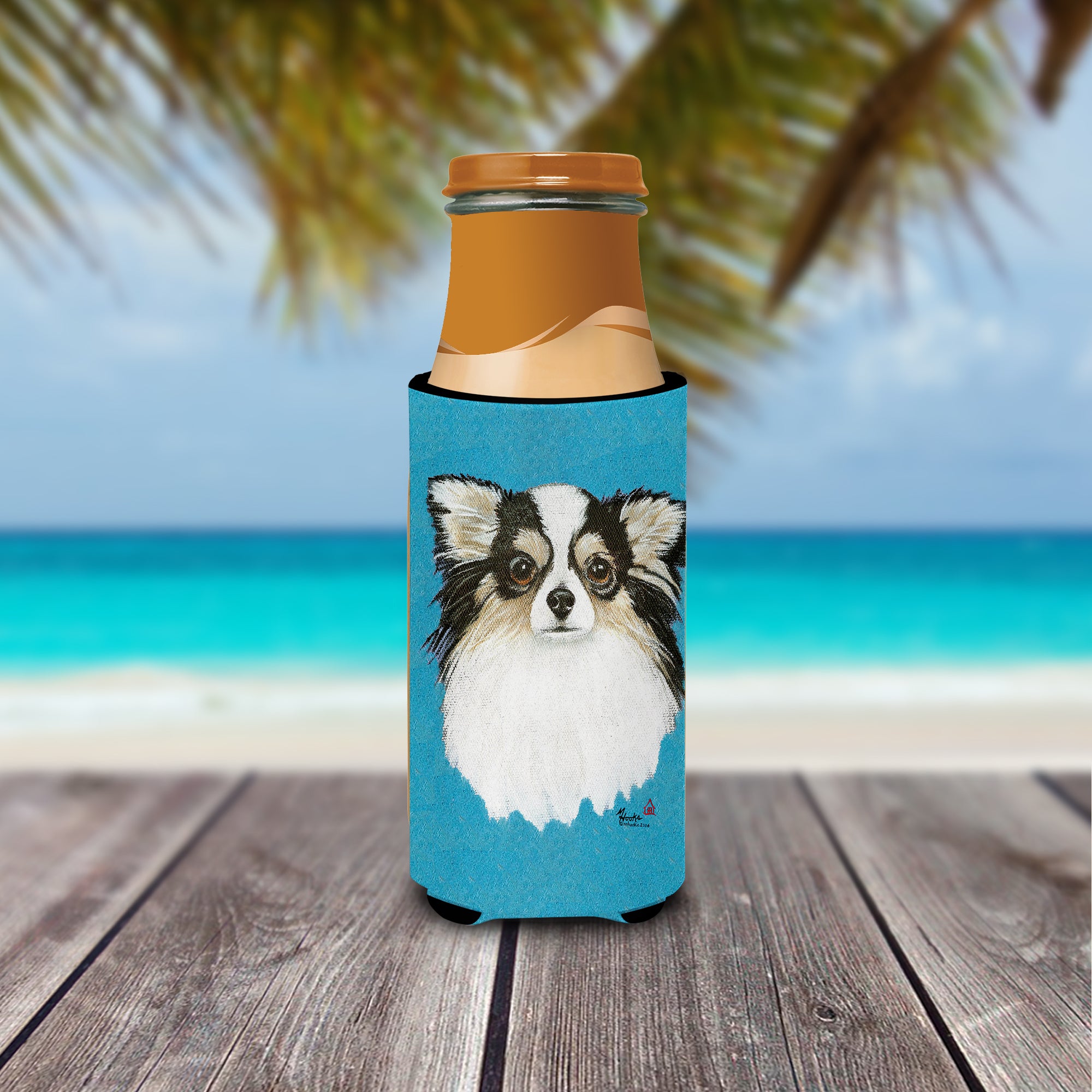 Chihuahua Blue Portrait Ultra Beverage Insulators for slim cans MH1029MUK  the-store.com.