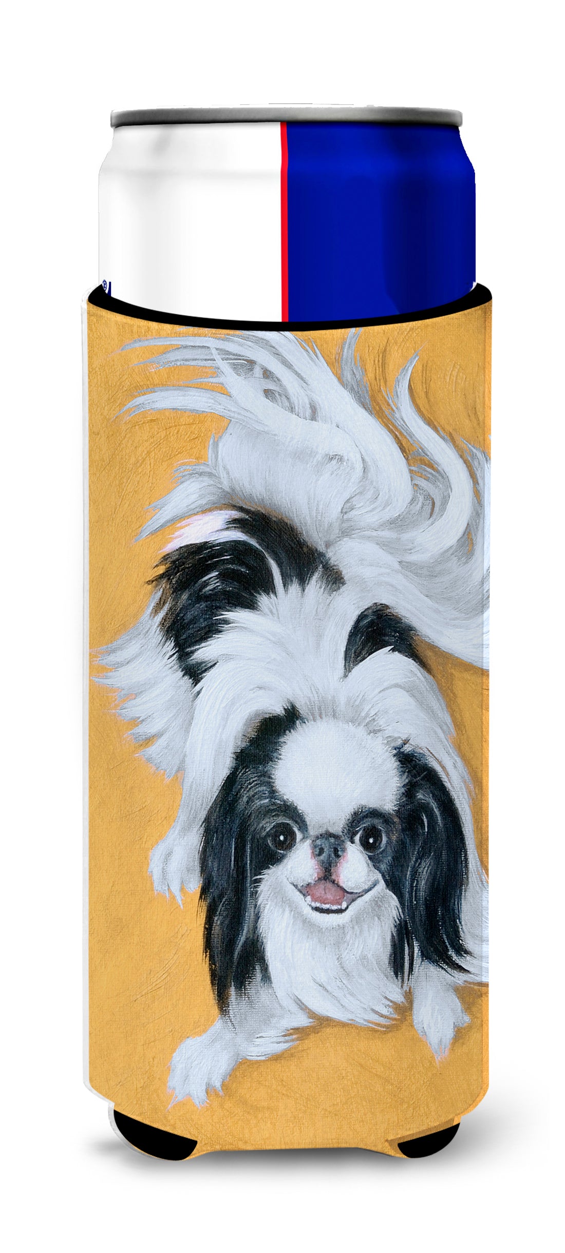 Japanese Chin Black White Play Ultra Beverage Insulators for slim cans MH1034MUK