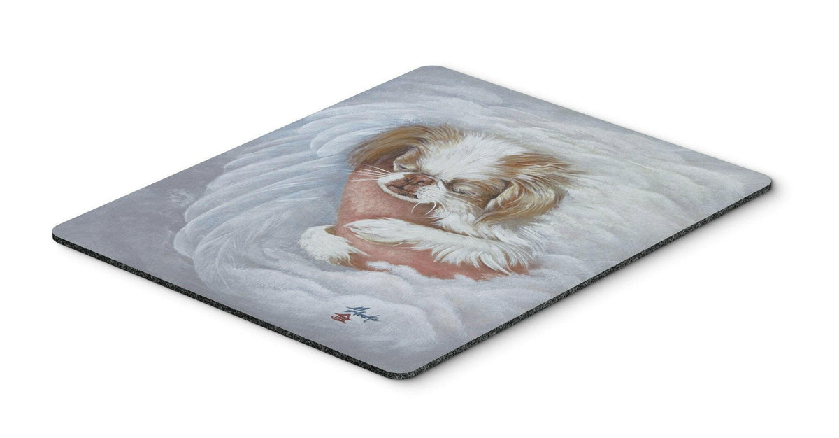 Japanese Chin in an Angels Arms Mouse Pad, Hot Pad or Trivet MH1037MP by Caroline&#39;s Treasures