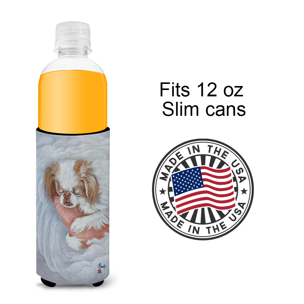 Japanese Chin in an Angels Arms Ultra Beverage Insulators for slim cans MH1037MUK  the-store.com.