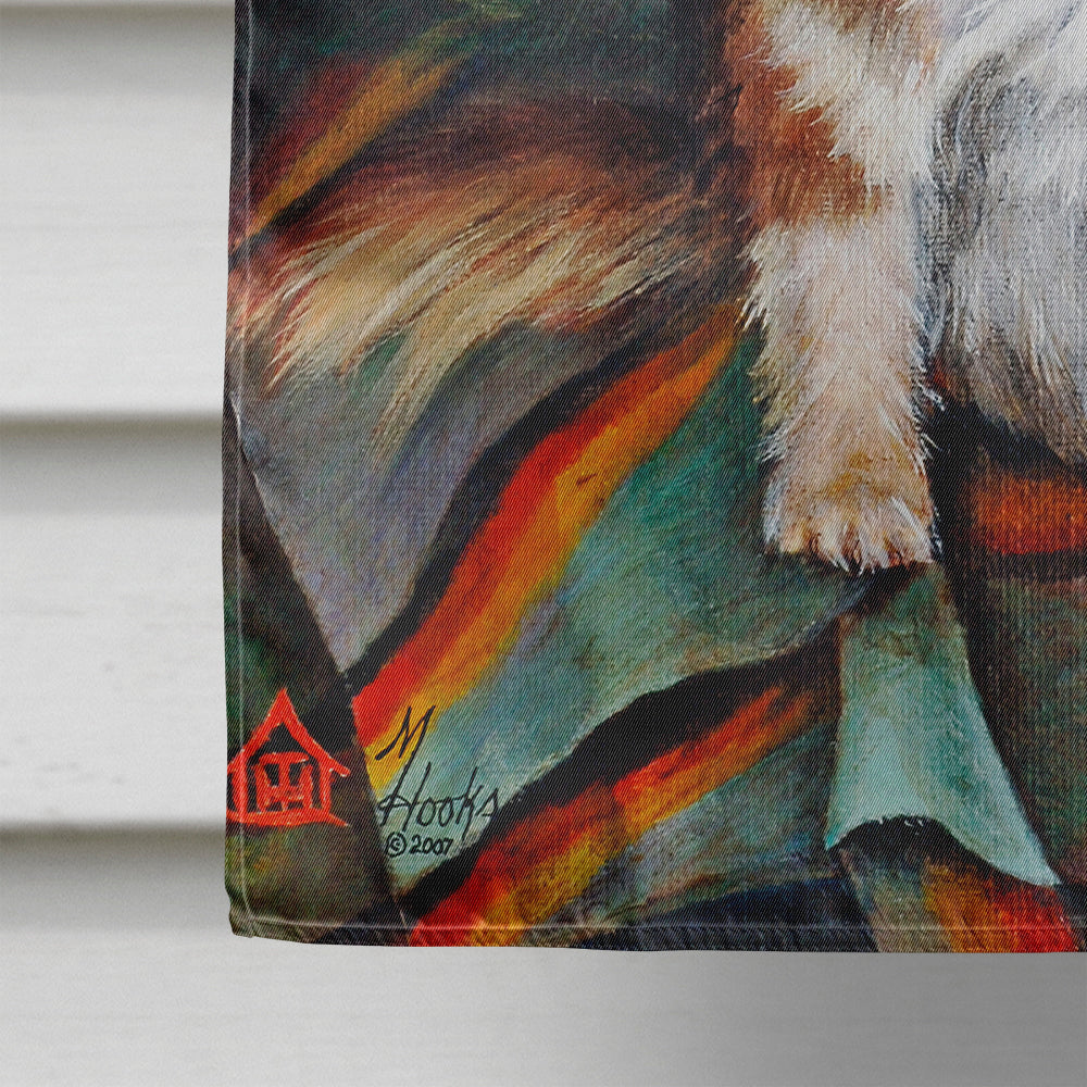 Cecilia Chihuahua Long Hair  Flag Canvas House Size MH1039CHF  the-store.com.