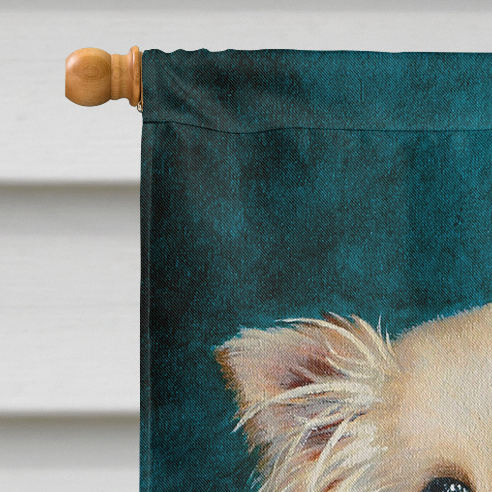 Jazz Chihuahua Long Hair  Flag Canvas House Size MH1040CHF  the-store.com.