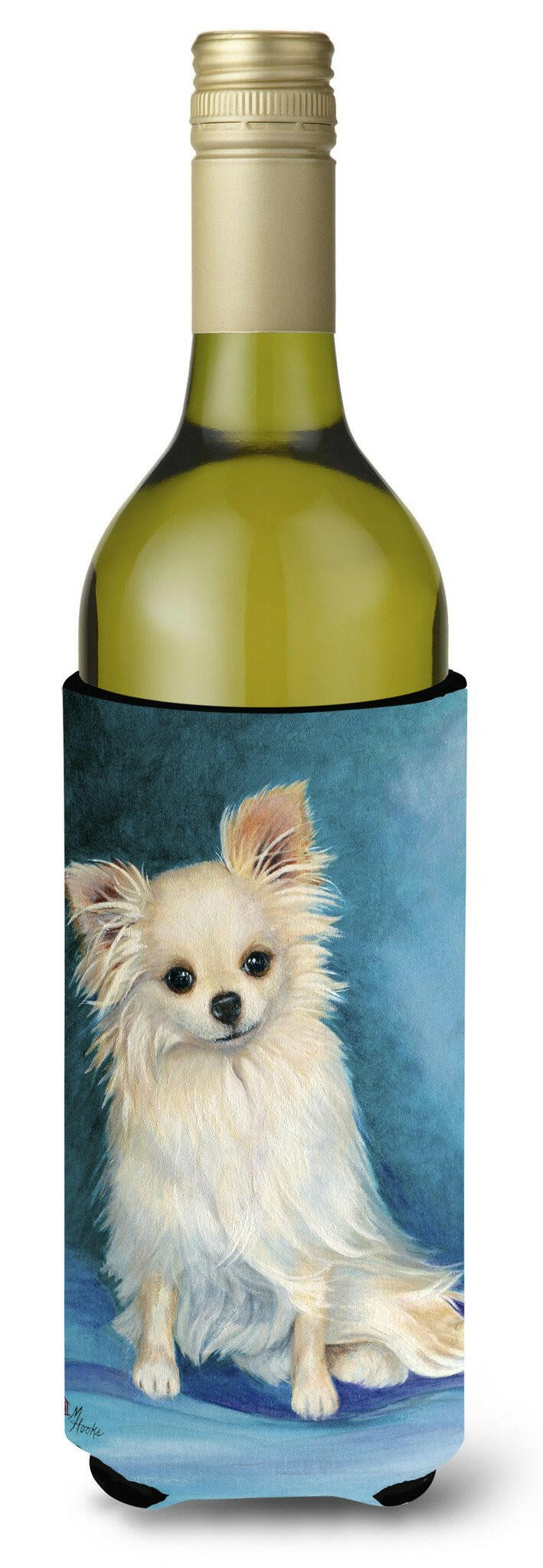 Jazz Chihuahua Long Hair  Wine Bottle Beverage Insulator Hugger MH1040LITERK by Caroline&#39;s Treasures