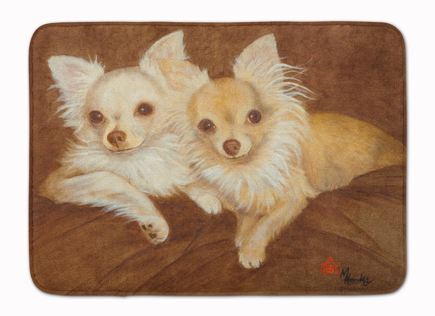 Chihuahua For the Pair Machine Washable Memory Foam Mat MH1042RUG - the-store.com